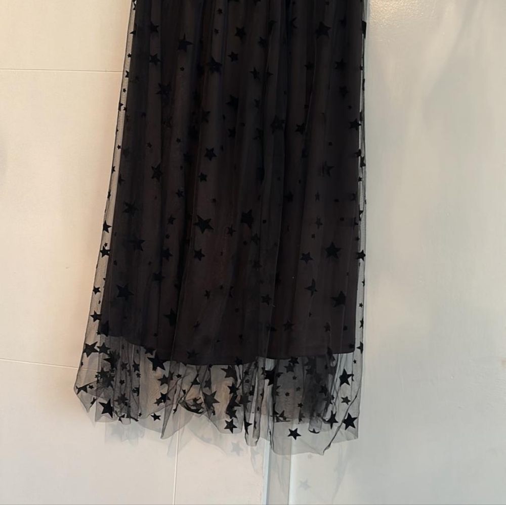 Black Star Patterned Skirt